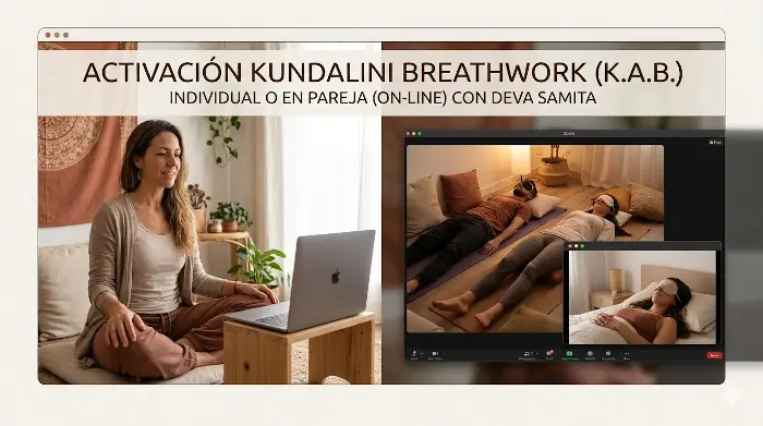 Sesión de Activación Kundalini Breathwork (K.A.B.) - Primer gran centro de terapias alternativas y Medicina Holística en Barcelona. Atendemos directamente a pacientes y ofrecemos cursos de Medicina Integrativa. Visite nuestro Centro/Escuela o llame al 934 635 572 para mas información.